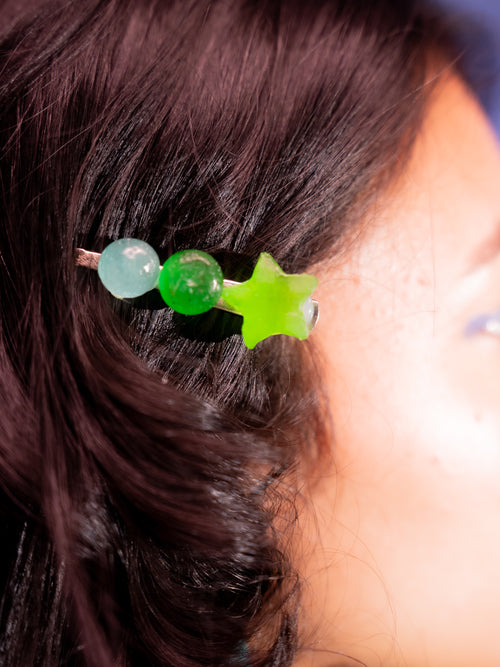 a new.print. hair clips