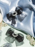 Bowtopia Caviar Hair Clips